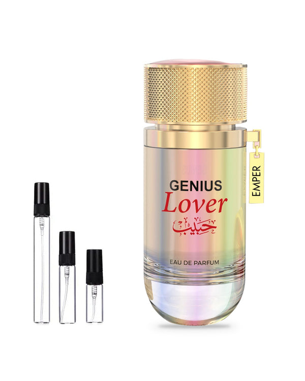 Emper Genius Lover sample – decant in glazen sprayflesje (2, 5 of 10 ml)