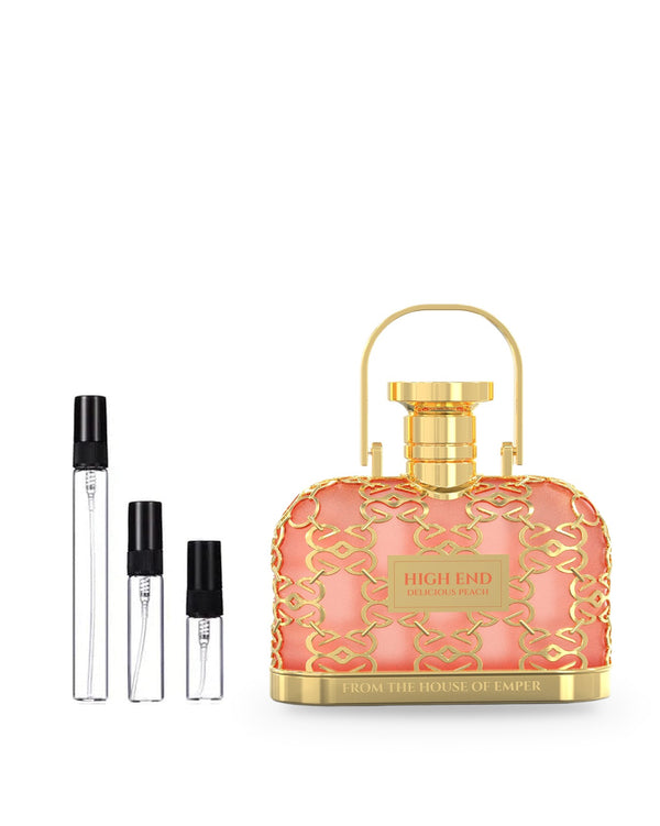 Emper High End Delicious Peach sample – decant in glazen sprayflesje (2, 5 of 10 ml)