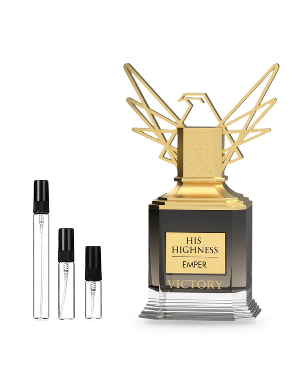 Emper His Highness Victory sample – decant in glazen sprayflesje (2, 5 of 10 ml)