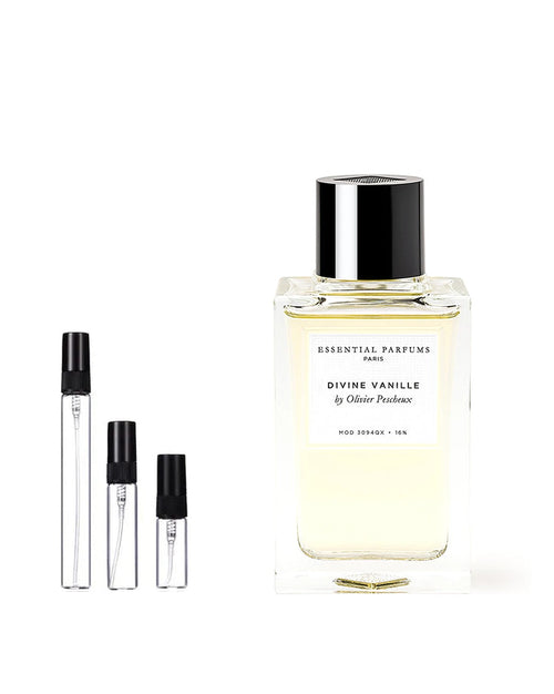 Essential Parfums Divine Vanille sample – 10 ml decant in a glass spray vial