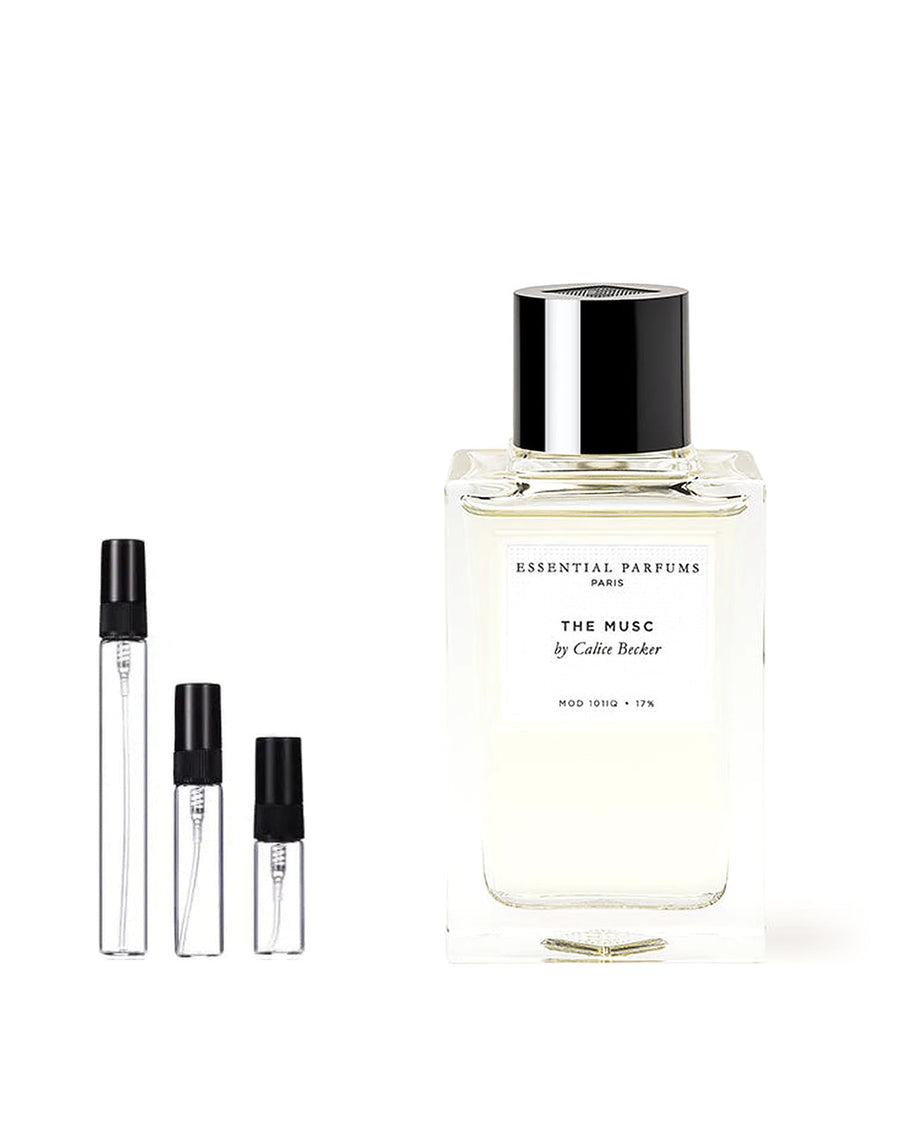 Essential Parfums The Musc sample – decant in glazen sprayflesje (2, 5 of 10 ml)