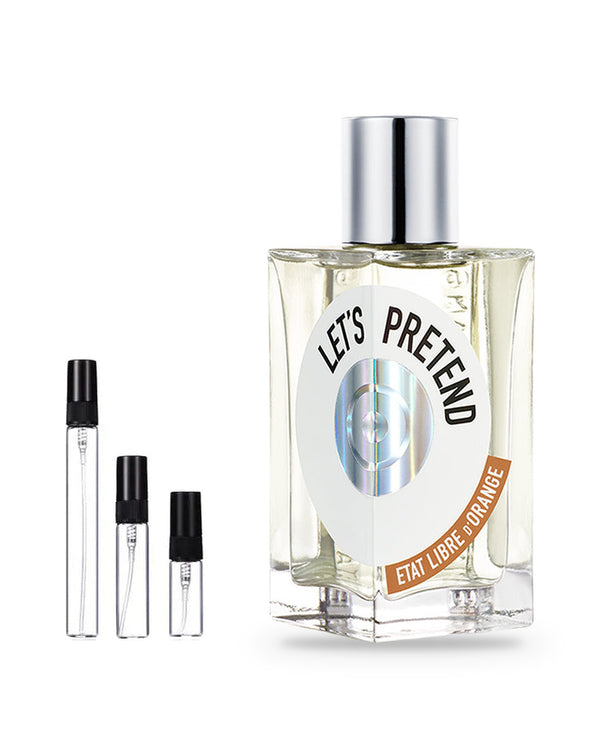Etat Libre d'Orange Let's Pretend sample – decant in glazen sprayflesje (2, 5 of 10 ml)