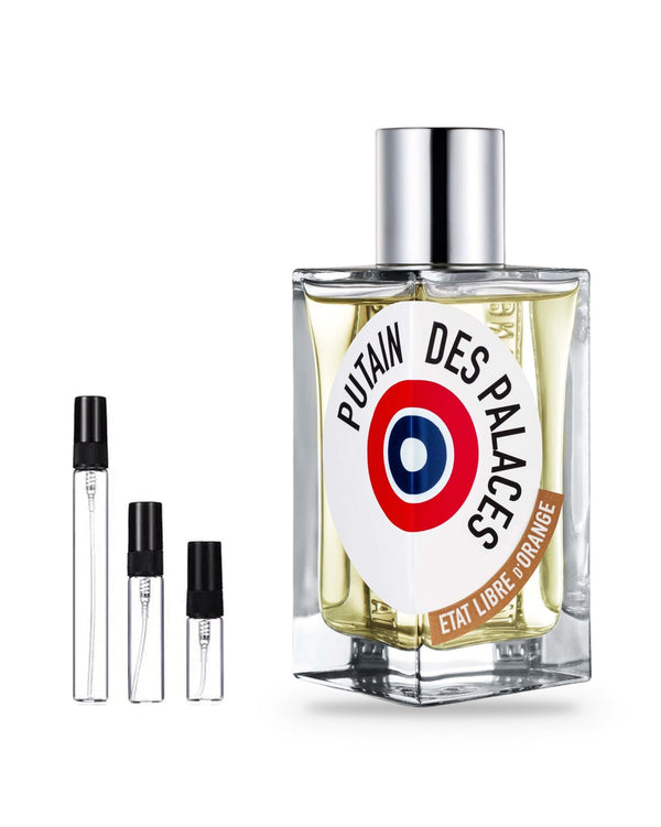 Etat Libre d'Orange Putain Des Palaces sample – decant in glazen sprayflesje (2, 5 of 10 ml)