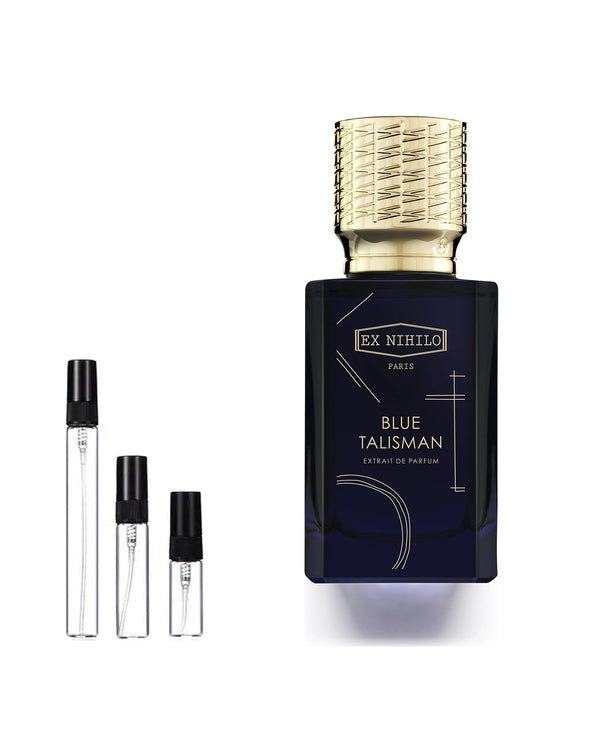 Ex Nihilo Blue Talisman Extrait de Parfum Sample – 2, 5 of 10 ml decant in glazen sprayflesje
