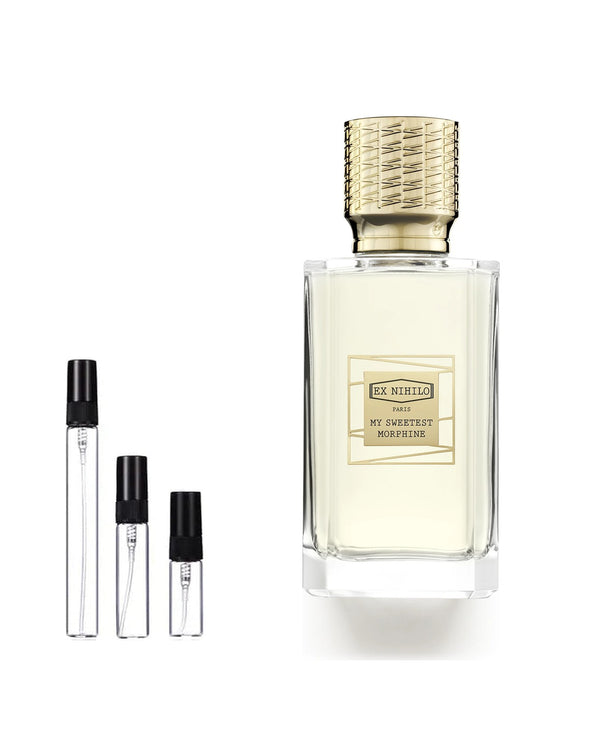 Ex Nihilo My Sweetest Morphine Eau de Parfum Sample – 2, 5 of 10 ml decant in glazen sprayflesje