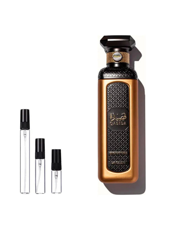 Faan Qasida Signature sample – decant in glazen sprayflesje (2, 5 of 10 ml)