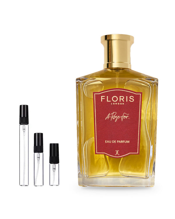 Floris A Rose For... sample – decant in glazen sprayflesje (2, 5 of 10 ml)