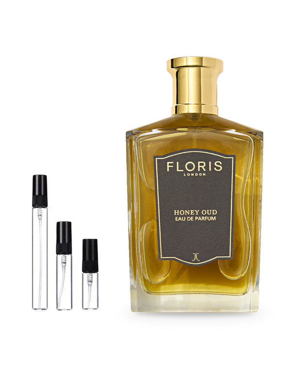 Floris Honey Oud sample – decant in glazen sprayflesje (2, 5 of 10 ml)