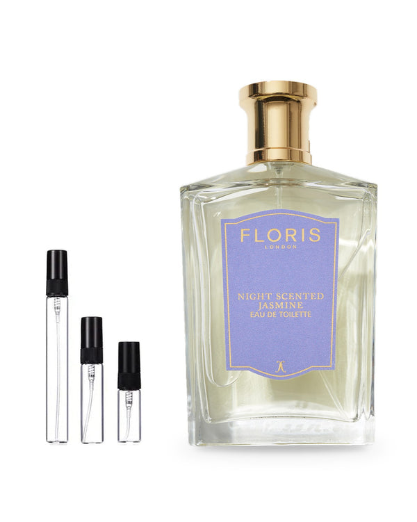 Floris Night Scented Jasmine sample – decant in glazen sprayflesje (2, 5 of 10 ml)