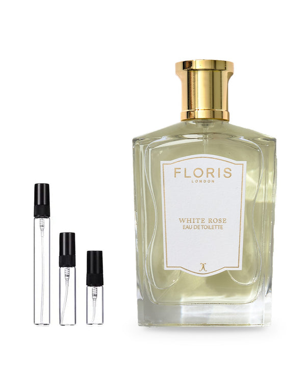 Floris White Rose sample – decant in glazen sprayflesje (2, 5 of 10 ml)