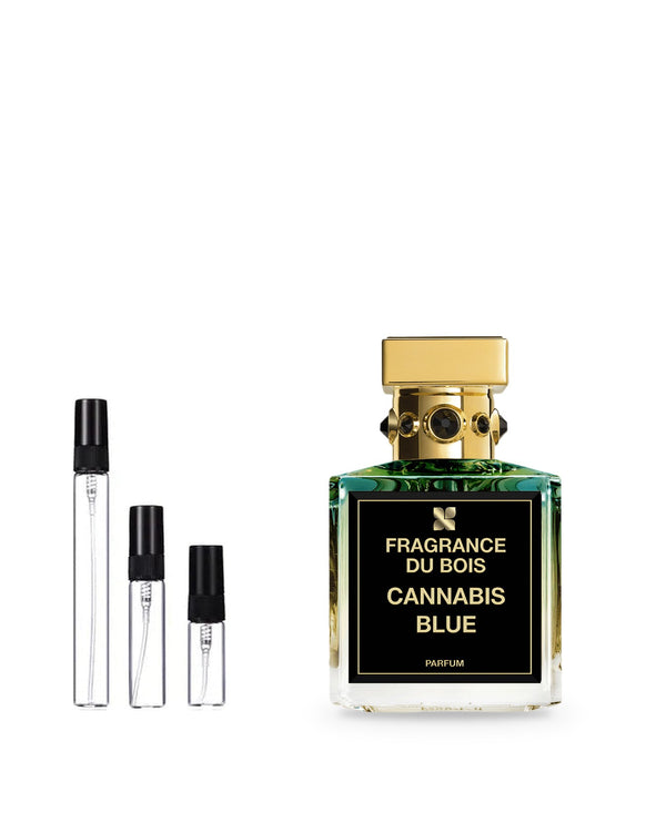 Fragrance Du Bois Cannabis Blue sample – decant in glazen sprayflesje (2, 5 of 10 ml)