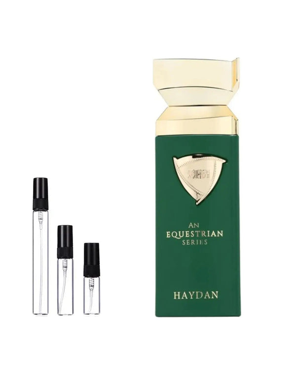 French Avenue An Equestrian Series Haydan sample – decant in glazen sprayflesje (2, 5 of 10 ml)