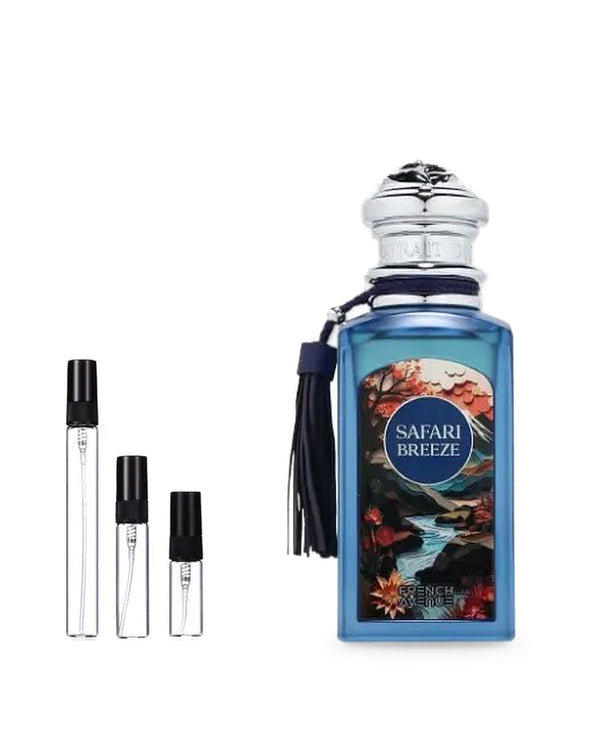 French Avenue Safari Breeze sample – decant in glazen sprayflesje (2, 5 of 10 ml)