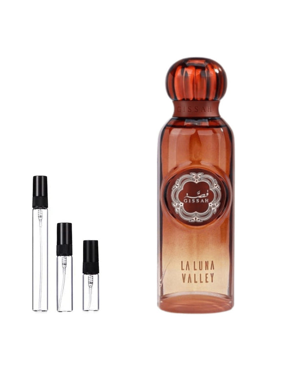 Gissah La Luna Valley sample – decant in glazen sprayflesje (2, 5 of 10 ml)