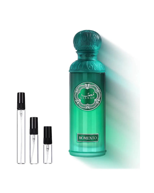 Gissah Momento sample – decant in glazen sprayflesje (2, 5 of 10 ml)