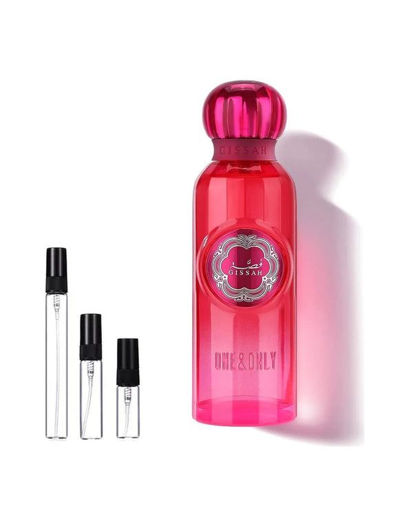 Gissah One & Only sample – decant in glazen sprayflesje (2, 5 of 10 ml)