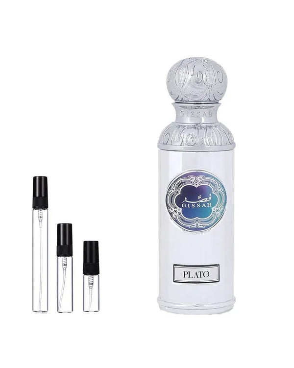 Gissah Plato sample – decant in glazen sprayflesje (2, 5 of 10 ml)