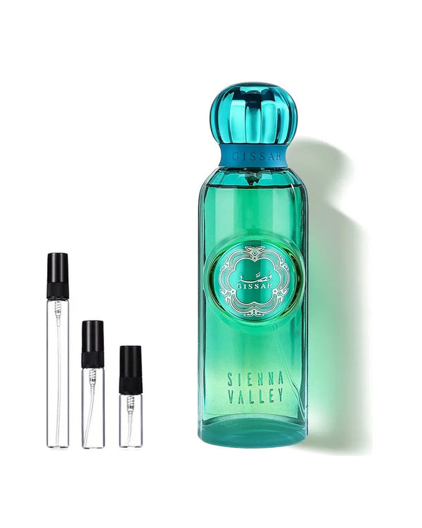 Gissah Siena Valley sample – decant in glazen sprayflesje (2, 5 of 10 ml)