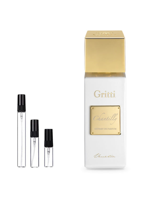 Gritti Chantilly Extrait sample – decant in glazen sprayflesje (2, 5 of 10 ml)