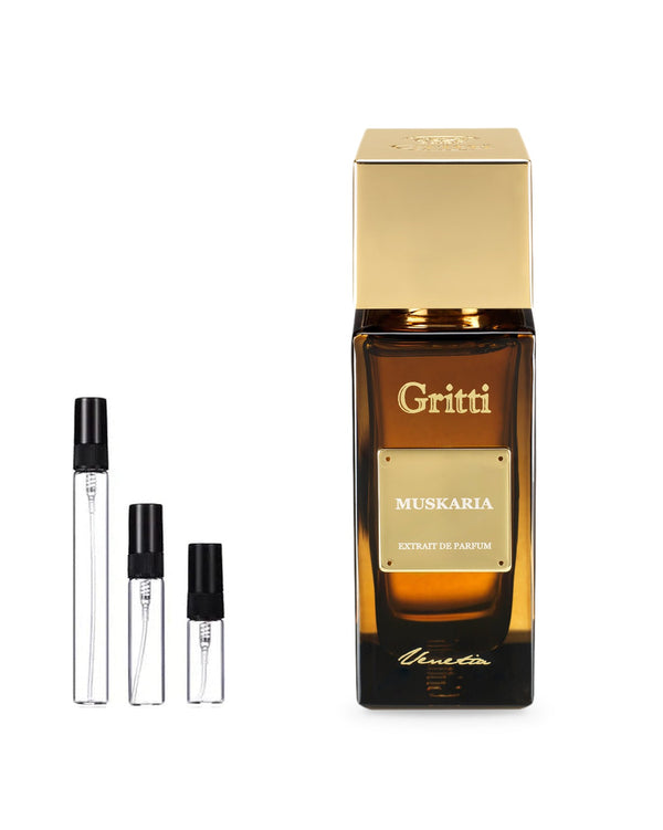 Gritti Muskaria sample – decant in glazen sprayflesje (2, 5 of 10 ml)