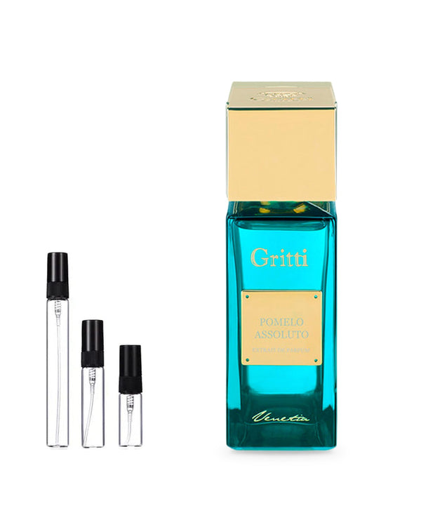 Gritti Pomelo Assoluto sample – decant in glazen sprayflesje (2, 5 of 10 ml)