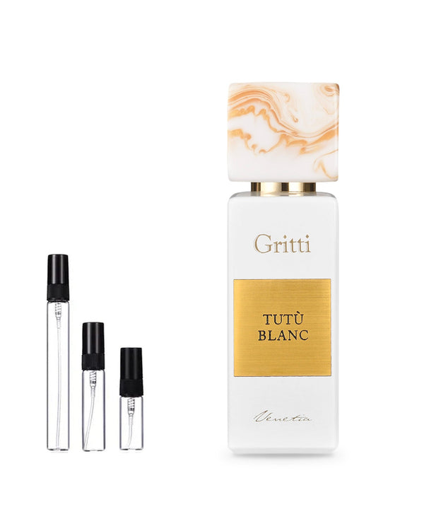 Gritti Tutù Blanc sample – decant in glazen sprayflesje (2, 5 of 10 ml)