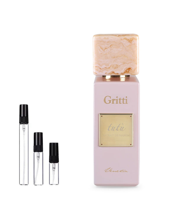 Gritti Tutù sample – decant in glazen sprayflesje (2, 5 of 10 ml)