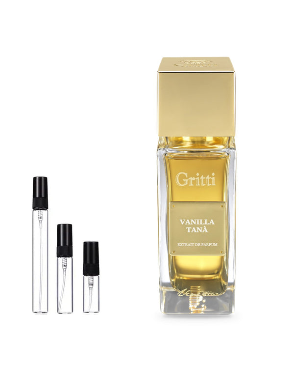 Gritti Vanilla Tanà sample – decant in glazen sprayflesje (2, 5 of 10 ml)