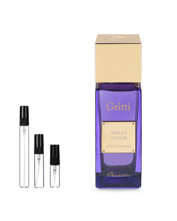 Gritti Violet Venom sample – decant in glazen sprayflesje (2, 5 of 10 ml)