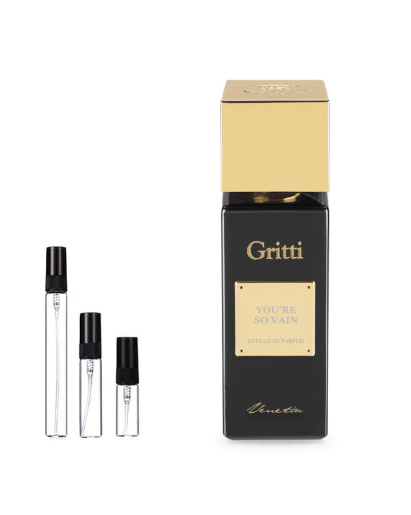 Gritti You're So Vain sample – decant in glazen sprayflesje (2, 5 of 10 ml)