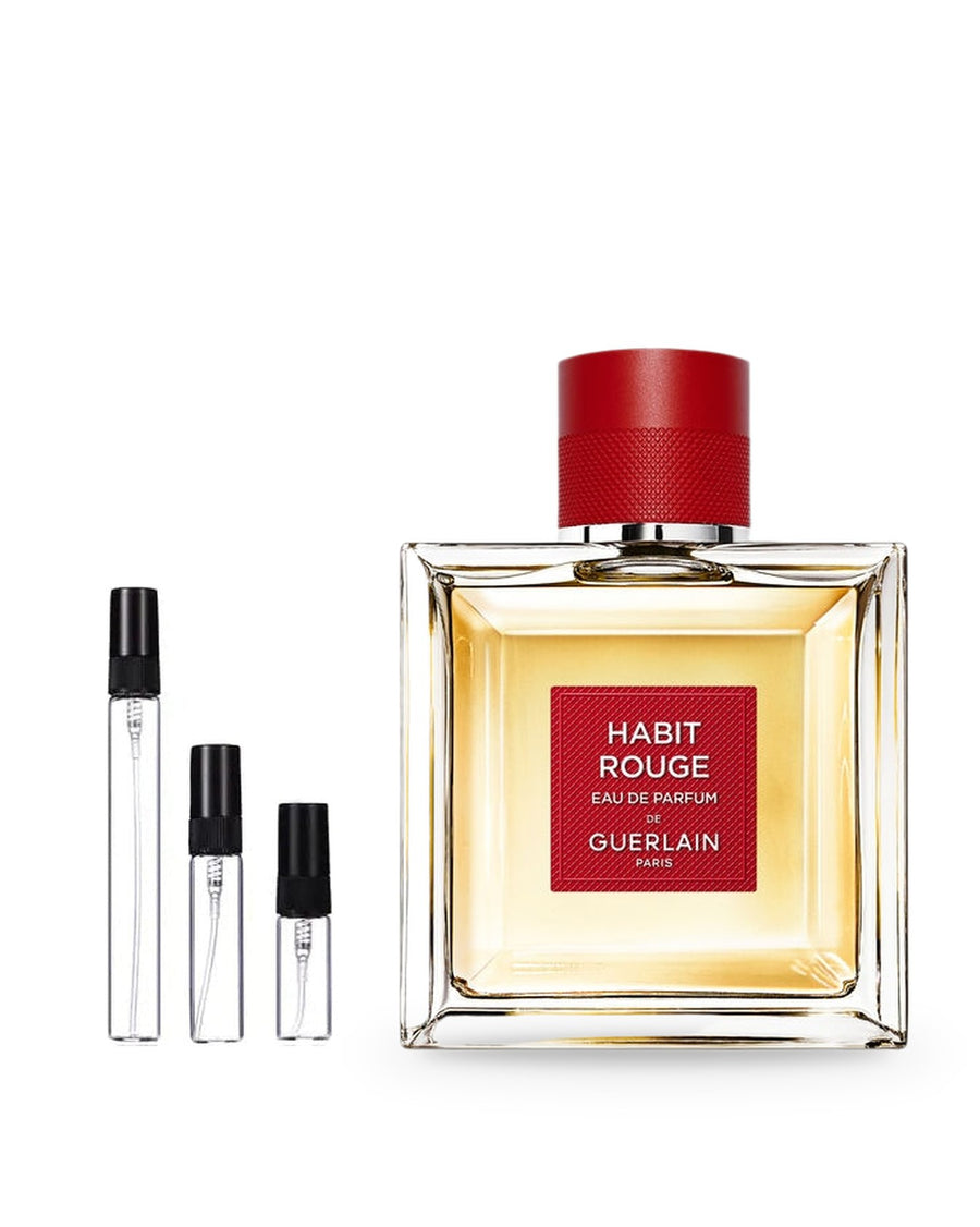 Guerlain Habit Rouge sample – decant in glazen sprayflesje (2, 5 of 10 ml)