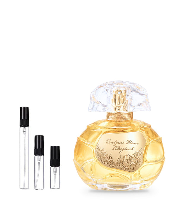 Houbigant Quelques Fleurs l’Original sample – decant in glazen sprayflesje (2, 5 of 10 ml)