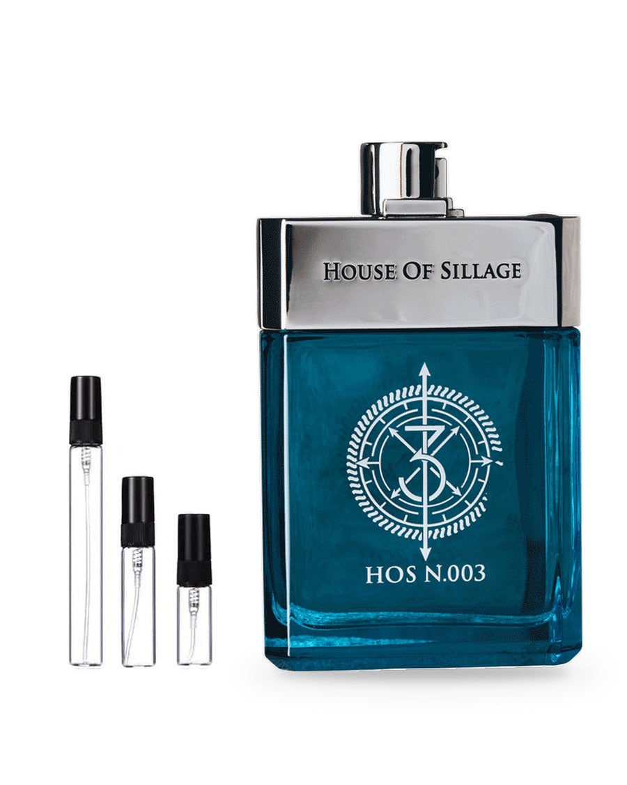 House of Sillage Hos N.003 sample – decant in glazen sprayflesje (2, 5 of 10 ml)