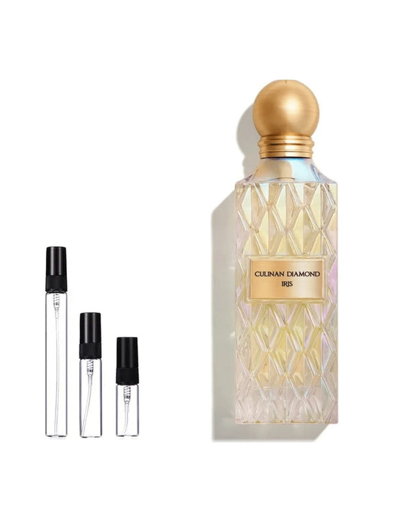 Ibraheem Al Qurashi Diamond Iris sample – decant in glazen sprayflesje (2, 5 of 10 ml)