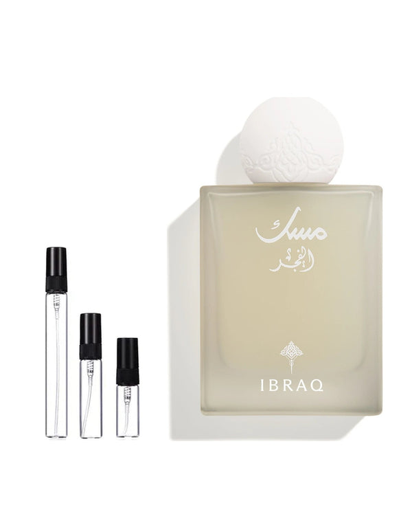 Ibraheem Al Qurashi Fajr sample – decant in glazen sprayflesje (2, 5 of 10 ml)