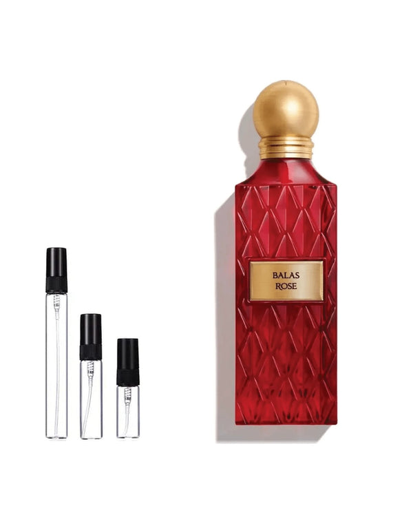 Ibraheem Al Qurashi Rose sample – decant in glazen sprayflesje (2, 5 of 10 ml)