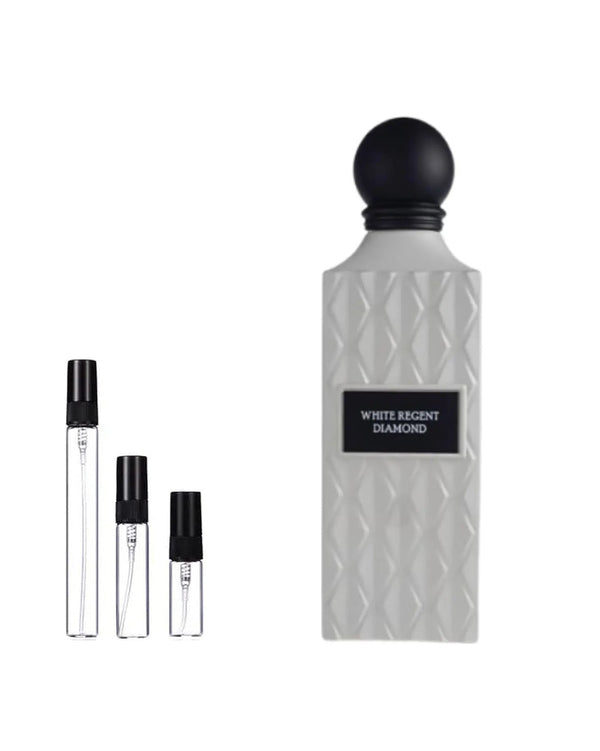 Ibraheem Al Qurashi White Regent Diamond sample – decant in glazen sprayflesje (2, 5 of 10 ml)