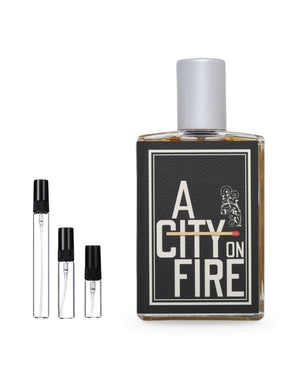 Imaginary Authors A City On Fire sample – decant in glazen sprayflesje (2, 5 of 10 ml)