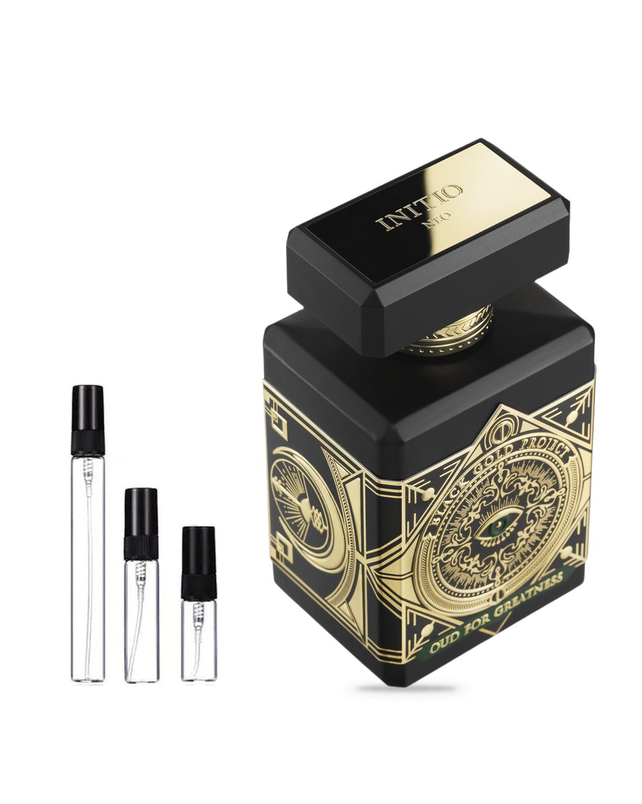 Initio Parfums Privés Oud For Greatness Neo sample – decant in glazen sprayflesje (2, 5 of 10 ml)