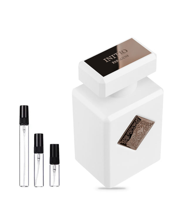 Initio Parfums Privés Paragon sample – decant in glazen sprayflesje (2, 5 of 10 ml)