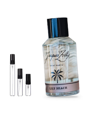 Jacques Zolty Lily Beach sample – decant in glazen sprayflesje (2, 5 of 10 ml)