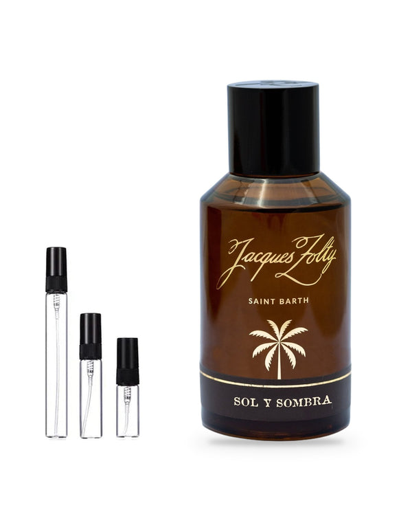 Jacques Zolty Sol Y Sombra sample – decant in glazen sprayflesje (2, 5 of 10 ml)