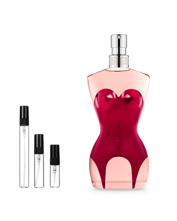 Jean Paul Gaultier Classique sample – decant in glazen sprayflesje (2, 5 of 10 ml)
