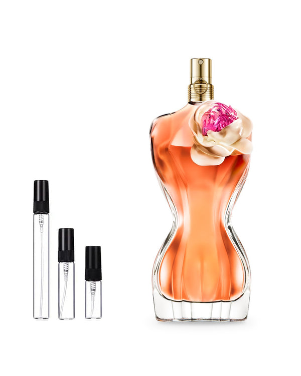 Jean Paul Gaultier La Belle Flower Edition sample – decant in glazen sprayflesje (2, 5 of 10 ml)
