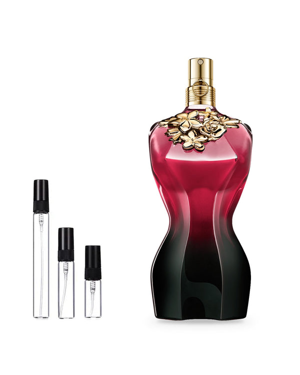 Jean Paul Gaultier La Belle Le Parfum Intense sample – decant in glazen sprayflesje (2, 5 of 10 ml)