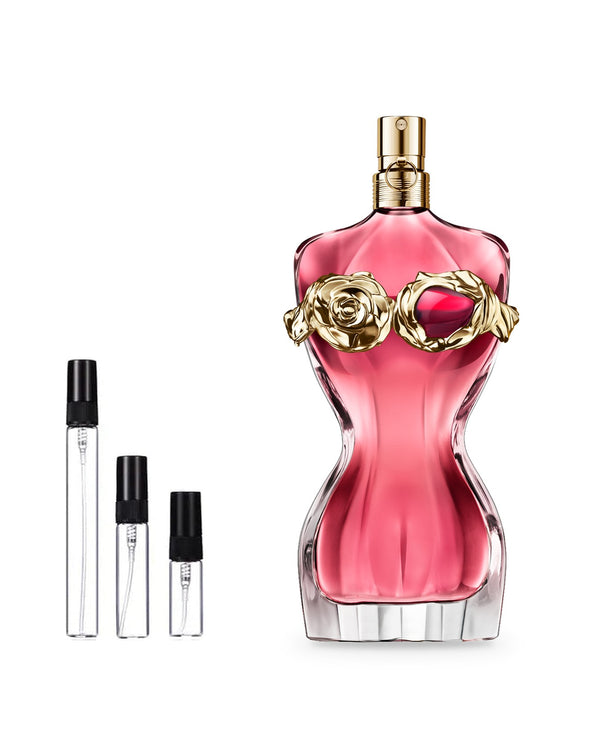 Jean Paul Gaultier La Belle Rosea sample – decant in glazen sprayflesje (2, 5 of 10 ml)