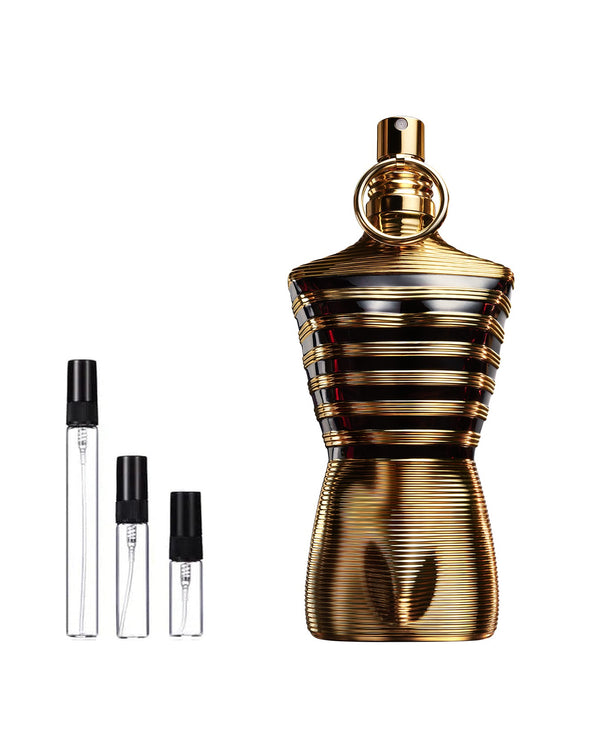 Jean Paul Gaultier Le Male Elixir sample – decant in glazen sprayflesje (2, 5 of 10 ml)