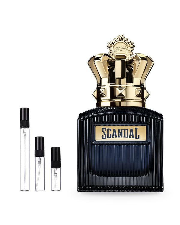 Jean Paul Gaultier Scandal Pour Homme Intense sample – decant in glazen sprayflesje (2, 5 of 10 ml)
