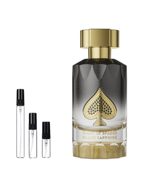 Jo Milano Paris Game of Spades Black Sapphire Extrait sample – decant in glazen sprayflesje (2, 5 of 10 ml)