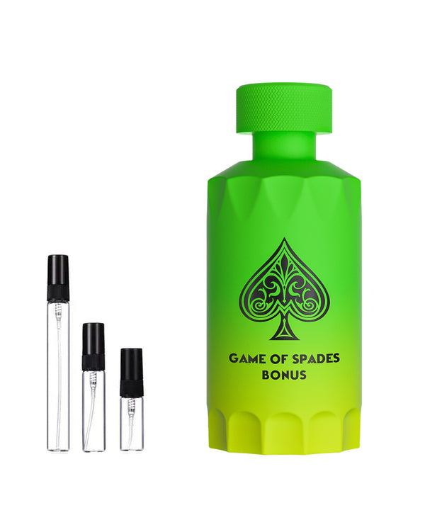 Jo Milano Paris Game of Spades Bonus Extrait sample – decant in glazen sprayflesje (2, 5 of 10 ml)